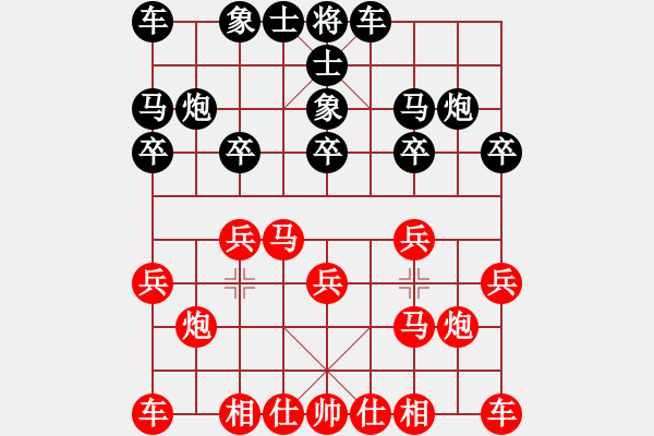 象棋棋譜圖片：2010年武漢大學(xué)象棋個(gè)人賽第5輪高鐘琴先勝楊彪 - 步數(shù)：10 