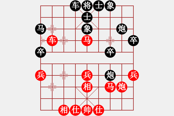 象棋棋譜圖片：天山玉女劍(天帝)-勝-騎豬去沖浪(人王) - 步數(shù)：40 