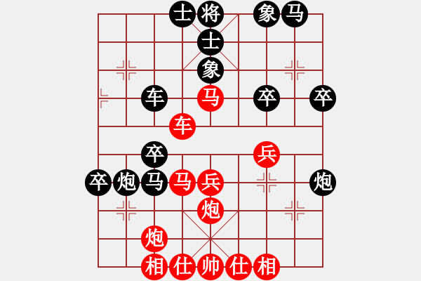 象棋棋譜圖片：分紅比例符合技術(shù)開 負(fù) 舍得 - 步數(shù)：40 