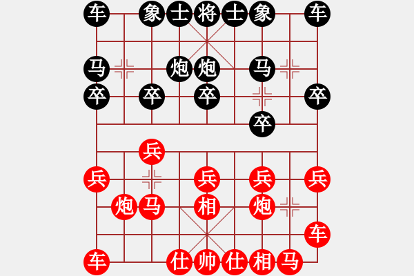 象棋棋譜圖片：北方隊(duì) 趙國(guó)榮 負(fù) 南方隊(duì) 謝靖 - 步數(shù)：10 