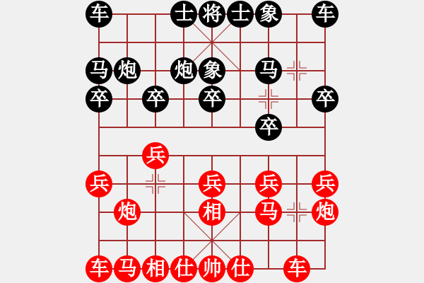 象棋棋譜圖片：宋士軍     先和 王瑞祥     - 步數(shù)：10 