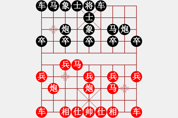 象棋棋譜圖片：‖棋家軍‖皎月[2739506104] -VS- 詩如畫６８[472180125] - 步數(shù)：10 