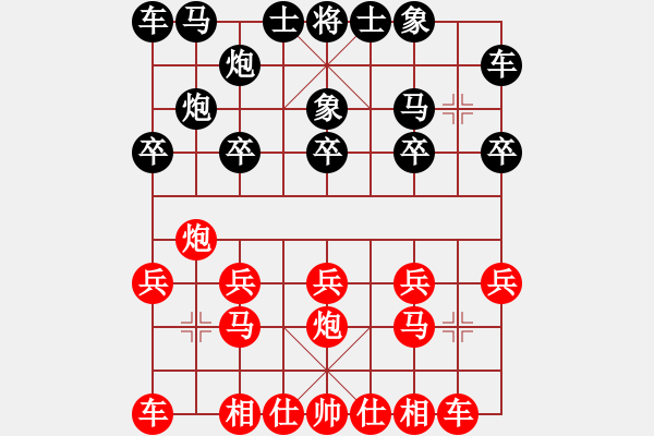 象棋棋譜圖片：猛虎(9星)-負-二分錢(2星) - 步數(shù)：10 