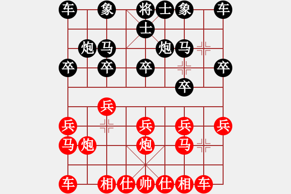 象棋棋譜圖片：測評對局3 - 步數(shù)：10 