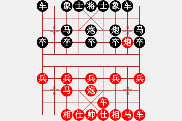 象棋棋譜圖片：橫才俊儒[紅] -VS- 破牛仔褲[黑] - 步數(shù)：10 