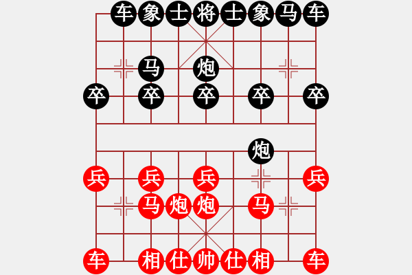 象棋棋譜圖片：云陽溫琳云先負巫溪馮軍 - 步數(shù)：10 