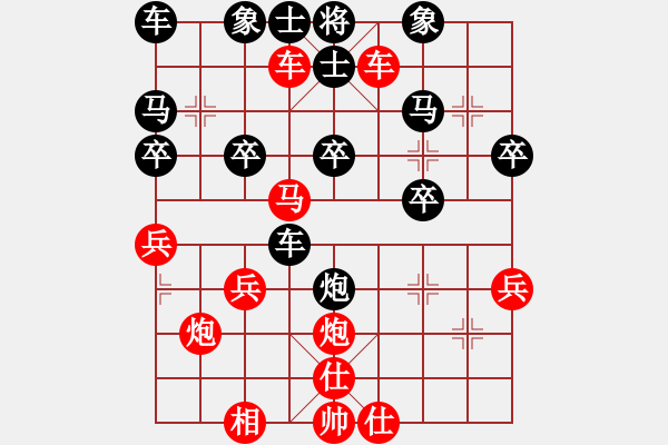 象棋棋譜圖片：橫才俊儒[292832991] -VS- 一日就是一天[346652683] - 步數(shù)：30 