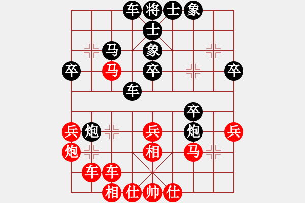 象棋棋谱图片：广东 吕钦 和 杭州 王天一 - 步数：40 