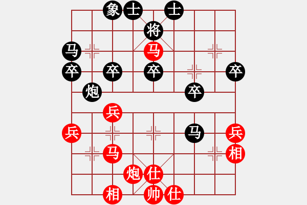 象棋棋譜圖片：屏風(fēng)馬應(yīng)五六炮不進(jìn)兵(業(yè)四升業(yè)五評(píng)測(cè)對(duì)局)我后勝 - 步數(shù)：40 