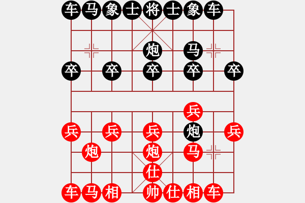 象棋棋譜圖片：天雨[紅] -VS- 負(fù)分太后 魚[黑]（2） - 步數(shù)：10 