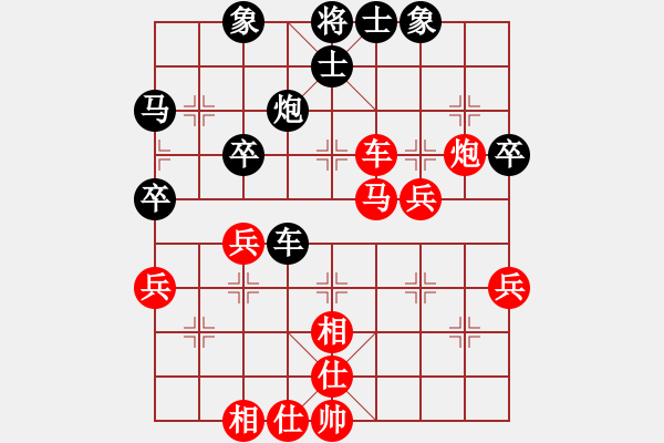 象棋棋譜圖片：葬心紅勝黑暗地面人【仙人指路對(duì)中炮】 - 步數(shù)：40 