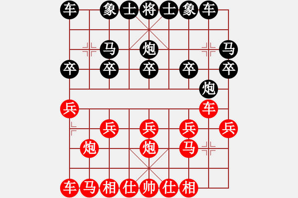 象棋棋譜圖片：橫才俊儒[292832991] -VS- zhanshen[118058783] - 步數(shù)：10 