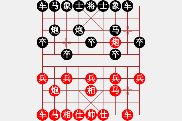 象棋棋譜圖片：中國棋院杭州分院 郭鳳達 和 天津南開大學 趙梓彤 - 步數(shù)：10 