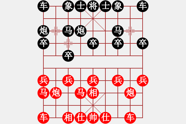 象棋棋譜圖片：小威(6段)-負(fù)-爾魚我炸(5段) - 步數(shù)：10 