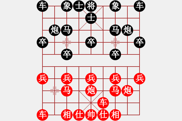 象棋棋譜圖片：熱血盟●溫柔一刀[紅] -VS- 熱血盟_象棋教父[黑] - 步數(shù)：10 