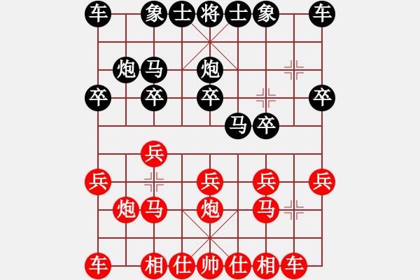 象棋棋譜圖片：呼和浩特市體育局 周詣力 勝 深圳羅湖青少中心 劉宇昂 - 步數(shù)：10 