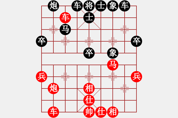 象棋棋譜圖片：一旁涼著呢(5段)-勝-山東王再越(5段) - 步數(shù)：40 