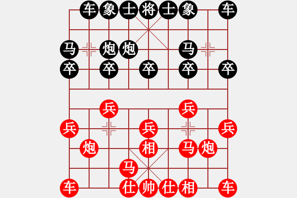 象棋棋谱图片：金波 先和 华辰昊 - 步数：10 