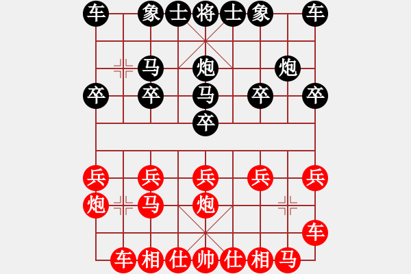 象棋棋譜圖片：盜用賬戶[紅] -VS- 我來自己受[黑] - 步數(shù)：10 