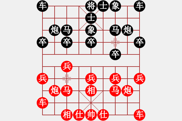 象棋棋譜圖片：西樵帥哥(4段)-和-紋枰釋道(3段) - 步數(shù)：10 