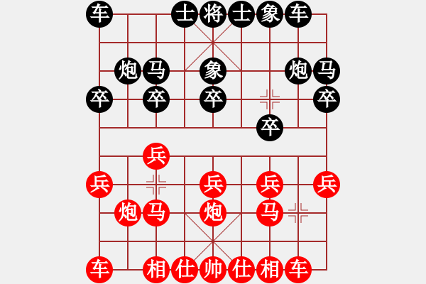 象棋棋譜圖片：斯巴達克斯(1段)-勝-錫山老兵(3段) - 步數(shù)：10 