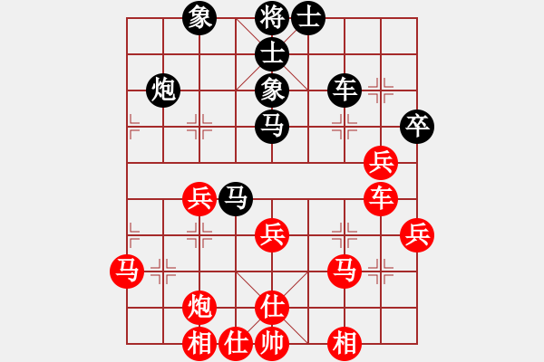 象棋棋譜圖片：五七炮進(jìn)三兵 天神棍負(fù)-小陸子 - 步數(shù)：40 