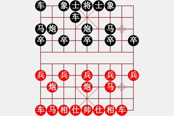 象棋棋譜圖片：悟[476862487] -VS- 橫才俊儒[292832991] - 步數(shù)：10 