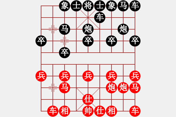 象棋棋譜圖片：南京張雷(9段)-和-瘋城浪子(9段) - 步數(shù)：10 