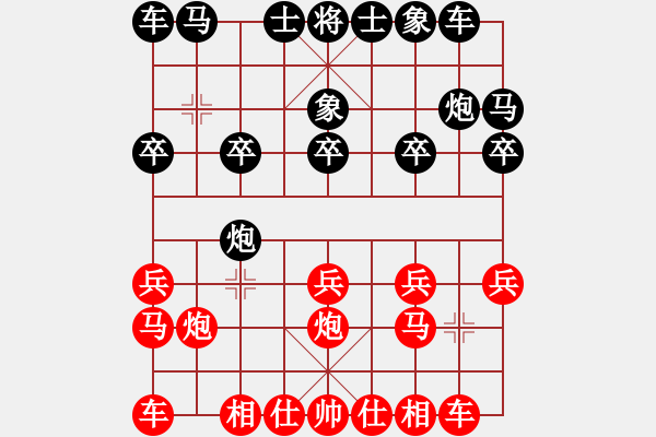 象棋棋譜圖片：初學(xué)者之一(7段)-勝-紀(jì)人王(8段) - 步數(shù)：10 