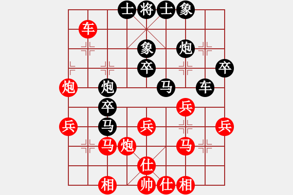 象棋棋譜圖片：武大飛狐(3段)-勝-雪擁藍(lán)關(guān)(6段)中炮過河炮對(duì)左三步虎 - 步數(shù)：40 