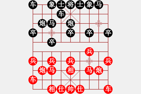 象棋棋譜圖片：學(xué)棋中炮對(duì)先手相新思路 - 步數(shù)：10 