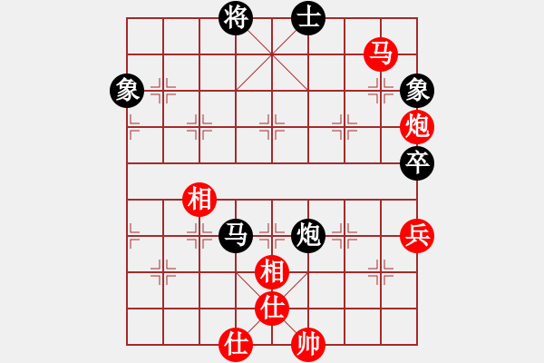 象棋棋谱图片：万春林     先和 黄仕清 - 步数：80 