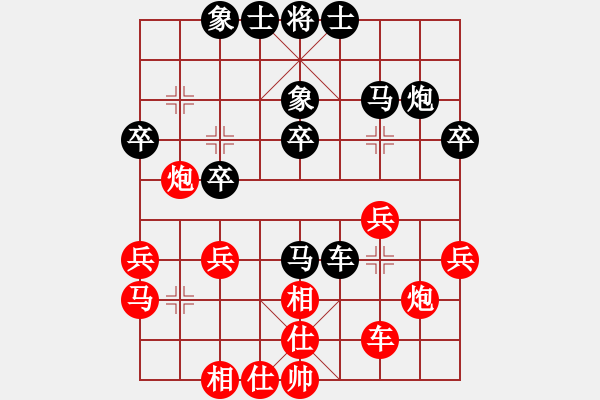 象棋棋譜圖片：神馬踏九州(天帝)-和-游戲金鷹(人王) - 步數(shù)：30 