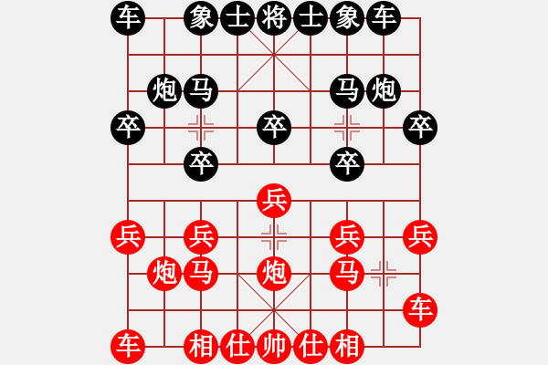 象棋棋谱图片：胡景尧 先和 张学潮 - 步数：10 