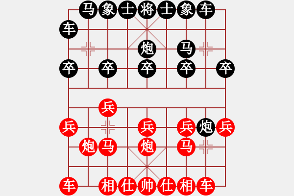 象棋棋譜圖片：仙人指路轉(zhuǎn)列炮局（旋風(fēng)V5.0先勝巫師業(yè)余級(jí)） - 步數(shù)：10 