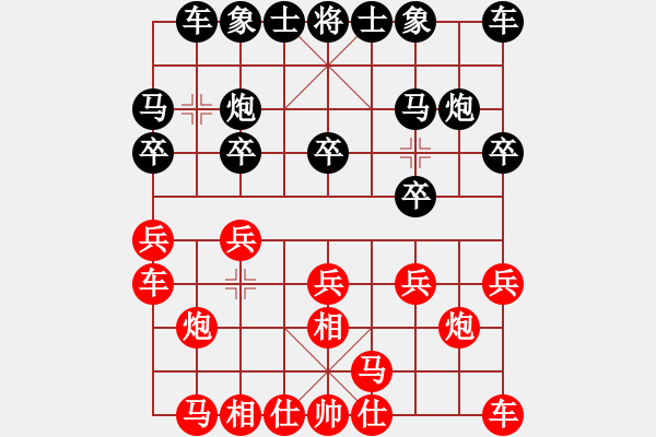 象棋棋譜圖片：懸疑驚險(xiǎn)象棋(三級(jí))vs天地一夢(十級(jí))20150904135130.ccf - 步數(shù)：10 