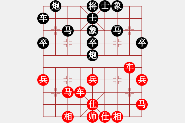 象棋棋譜圖片：盼盼(9段)-和-道士的藝術(shù)(月將)中炮過河車互進(jìn)七兵對屏風(fēng)馬左馬盤河 紅七路馬對黑飛右象 - 步數(shù)：40 