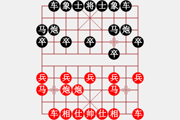 象棋棋谱图片：水鱼(5r)-负-八匹马二(人王) - 步数：10 