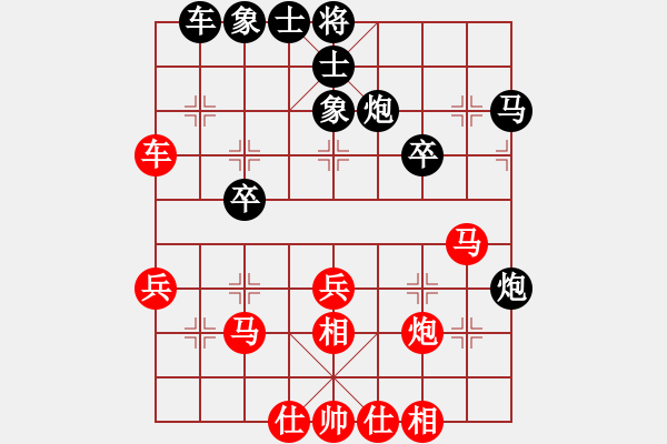 象棋棋譜圖片：仙人指路對(duì)中炮 紅炮2進(jìn)4 - 步數(shù)：40 