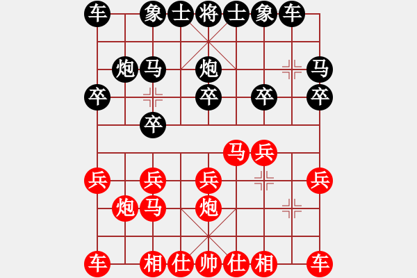 象棋棋譜圖片：滴水穿石佛[423375394] -VS- 萬(wàn)年迎客松[505942206] - 步數(shù)：10 