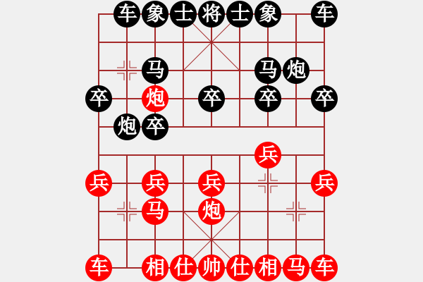 象棋棋譜圖片：蔡忠誠     先負 崔巖       - 步數(shù)：10 