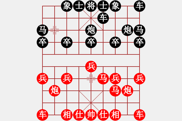 象棋棋譜圖片：象棋愛好者 VS 中級棋士 - 步數(shù)：10 