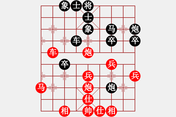 象棋棋譜圖片：趣多多(月將)-負-弈林狂人(人王) - 步數(shù)：40 