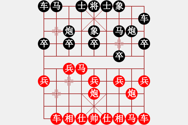 象棋棋譜圖片：qq評測對局20141217 1901 孤家寡哥[755706608]-落燈花[1099136582 - 步數(shù)：10 