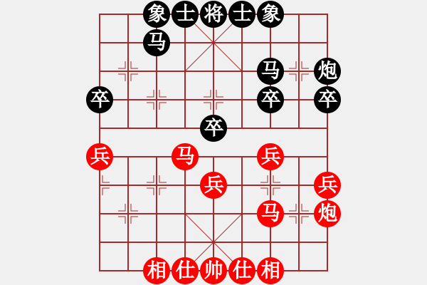 象棋棋譜圖片：返璞歸真(5段)-勝-寶坻夜襲隊(4段) - 步數(shù)：30 