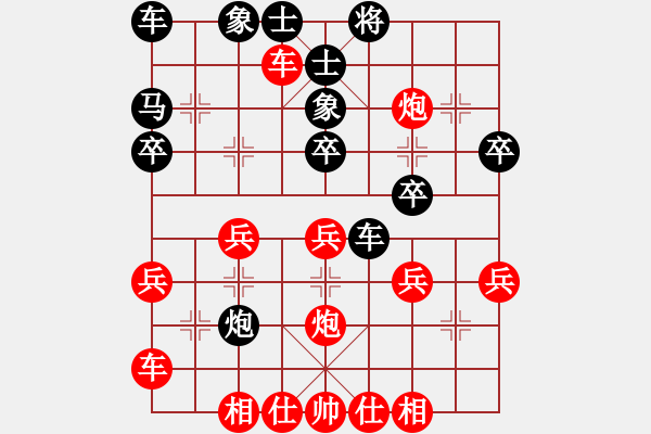 象棋棋譜圖片：風(fēng)和日麗(6級(jí))-負(fù)-古柯(3級(jí)) - 步數(shù)：30 