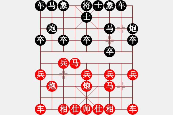 象棋棋譜圖片：一路走來(2段)-負-煙臺路邊棋(6段) - 步數：10 