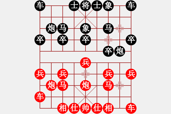 象棋棋譜圖片：廊坊市亞軍(風(fēng)魔)-負(fù)-在河之舟(8弦) - 步數(shù)：10 