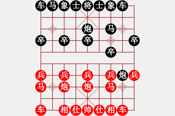 象棋棋譜圖片：第四軍軍座(4段)-負(fù)-晨露刀(5r) - 步數(shù)：10 