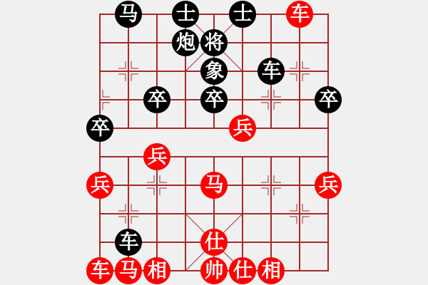 象棋棋譜圖片：萬春林     先勝 王曉華     - 步數(shù)：40 